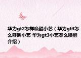 华为gt2怎样唤醒小艺（华为gt3怎么呼叫小艺 华为gt3小艺怎么唤醒介绍）