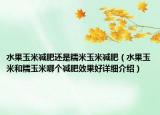 水果玉米减肥还是糯米玉米减肥（水果玉米和糯玉米哪个减肥效果好详细介绍）