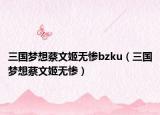 三国梦想蔡文姬无惨bzku（三国梦想蔡文姬无惨）