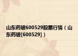 山东药玻600529股票行情（山东药玻[600529]）