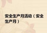 安全生产月活动（安全生产月）