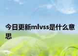 今日更新mlvss是什么意思