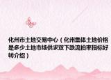 化州市土地交易中心（化州集体土地价格是多少土地市场供求双下跌流拍率指标好转介绍）