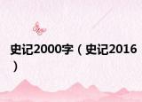 史记2000字（史记2016）
