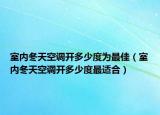 室内冬天空调开多少度为最佳（室内冬天空调开多少度最适合）