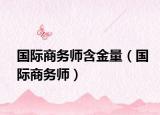 国际商务师含金量（国际商务师）