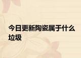 今日更新陶瓷属于什么垃圾