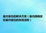 室内定位的解决方案（室内精确定位室内定位的实现流程）