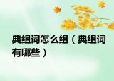 典组词怎么组（典组词有哪些）