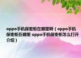 oppo手机保密柜在哪里啊（oppo手机保密柜在哪里 oppo手机保密柜怎么打开介绍）