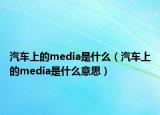 汽车上的media是什么（汽车上的media是什么意思）