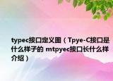 typec接口定义图（Tpye-C接口是什么样子的 mtpyec接口长什么样介绍）