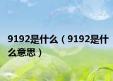 9192是什么（9192是什么意思）