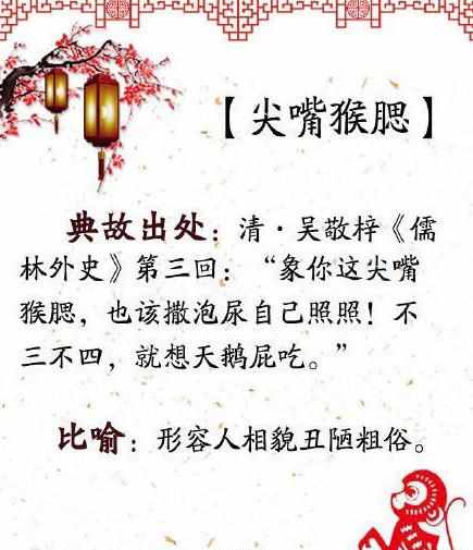 猴年怎能不知道这些与猴有关的成语呢，默默的背下来吧