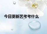今日更新艺考考什么