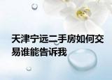 天津宁远二手房如何交易谁能告诉我