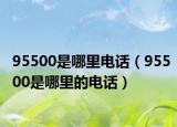95500是哪里电话（95500是哪里的电话）