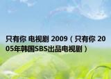 只有你 电视剧 2009（只有你 2005年韩国SBS出品电视剧）