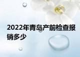 2022年青岛产前检查报销多少