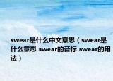 swear是什么中文意思（swear是什么意思 swear的音标 swear的用法）