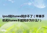 ipod和itunes同步不了（苹果手机和itunes不能同步为什么?）