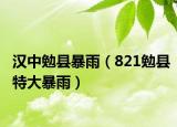 汉中勉县暴雨（821勉县特大暴雨）