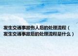 发生交通事故伤人后的处理流程（发生交通事故后的处理流程是什么）
