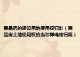 商品房的建设用地使用权归谁（商品房土地使用权应当怎样确定归属）