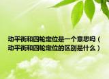 动平衡和四轮定位是一个意思吗（动平衡和四轮定位的区别是什么）
