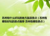 苏州有什么好玩的地方旅游景点（苏州有哪些好玩的景点推荐 苏州有哪些景点）