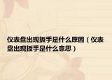 仪表盘出现扳手是什么原因（仪表盘出现扳手是什么意思）