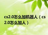 cs2.0怎么加机器人（cs2.0怎么加人）