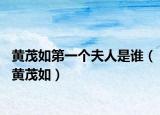 黄茂如第一个夫人是谁（黄茂如）