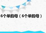 6个单韵母（6个单韵母）
