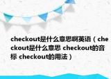 checkout是什么意思啊英语（checkout是什么意思 checkout的音标 checkout的用法）