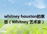whitney houston的意思（Whitney 艺术家）