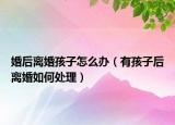 婚后离婚孩子怎么办（有孩子后离婚如何处理）