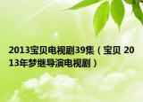 2013宝贝电视剧39集（宝贝 2013年梦继导演电视剧）