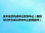 坐牢是否构成诉讼时效中止（服刑可以作为诉讼时效中止的理由吗）