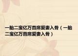 一胎二宝亿万首席爱妻入骨（一胎二宝亿万首席爱妻入骨）