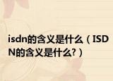 isdn的含义是什么（ISDN的含义是什么?）