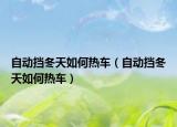 自动挡冬天如何热车（自动挡冬天如何热车）