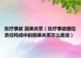 医疗事故 因果关系（医疗事故赔偿责任构成中的因果关系怎么推定）