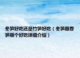 冬笋好吃还是竹笋好吃（冬笋跟春笋哪个好吃详细介绍）