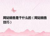 网站销售是干什么的（网站销售技巧）