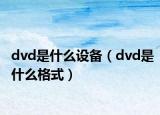 dvd是什么设备（dvd是什么格式）