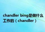 chandler bing是做什么工作的（chandler）