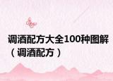 调酒配方大全100种图解（调酒配方）