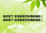 请你留下 安泽豪梁杰执导的电影（请你留下 安泽豪梁杰执导的电影）