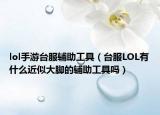 lol手游台服辅助工具（台服LOL有什么近似大脚的辅助工具吗）